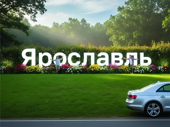 Артём Цымбалов представил эскиз стелы, которую планируют установить на въезде в Ярославль. | Источник: Артем Цымбалов / Vk.com