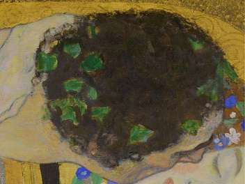 Орнаменты с фрейдистской символикой: 8 деталей картины Густава Климта «Поцелуй»