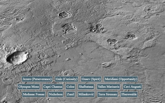 Покрутите глобус Марса: опубликована самая подробная карта Красной планеты из 110 тысяч фото