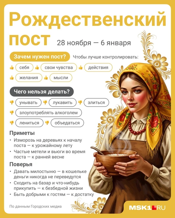 Приметы и поверья, связанные с Рождественским постом | Источник: Полина Авдошина / Городские медиа