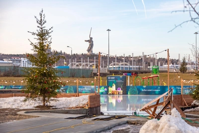 В Волгоградском ЦПКиО запустили ледовый каток Лагуна