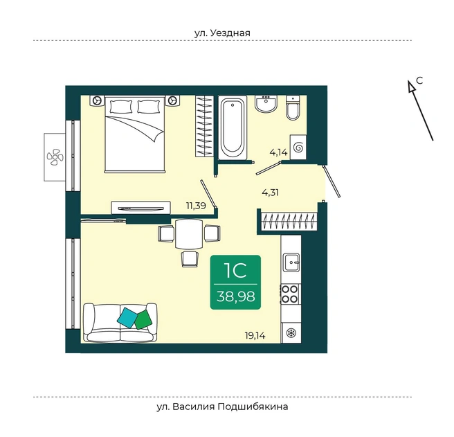 Планировка квартиры | Источник: Мидгард