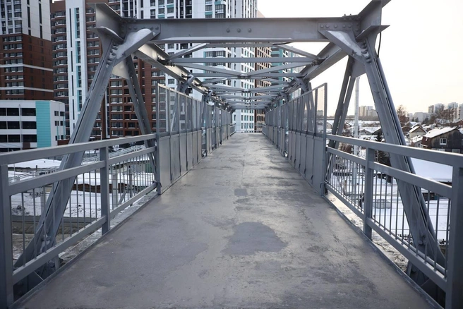 Главный пролет моста составляет 39,5 метра | Источник: Максим Кудрявцев / Telegram