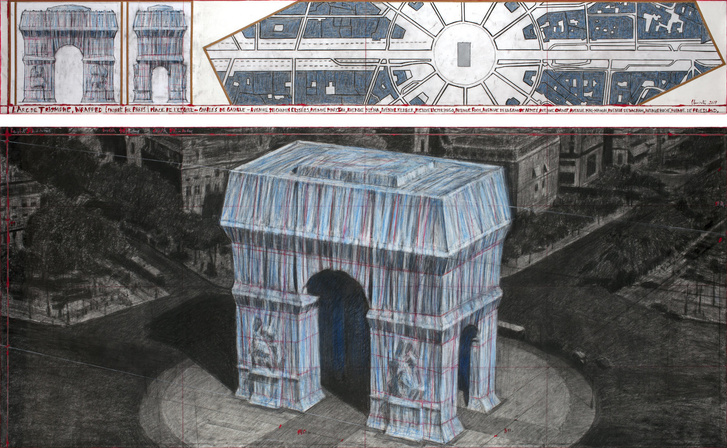 Христо «упакует» Триумфальную арку в Париже (фото 2)