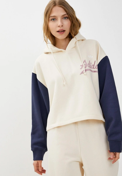 Худи adidas Originals HOODIE, цвет: бежевый, RTLABJ345701 — купить в интернет-магазине Lamoda