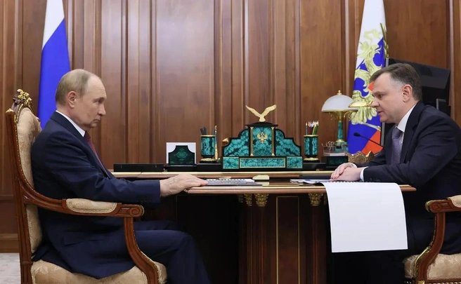 Встреча Путина и Слюсаря  | Источник: kremlin.ru