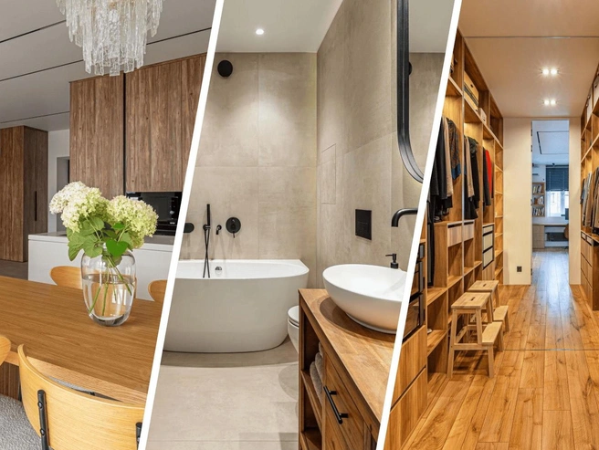 На снимке представлена четырехкомнатная квартира с современным ремонтом, которая продается в Ярославле. | Источник: «ЦИАН»