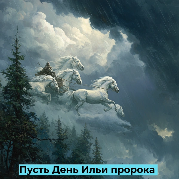 Ильин день в 2025 году, открытки на ильин день, ильин день, ильин день в 2025, какого числа ильин день, ильин день 2025 какого числа, 2 августа ильин день, ильин день почему нельзя купаться | Источник: Midjourney