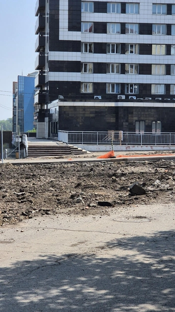 Рабочих не видно | Источник: Гульнара Баженова / Vk.com