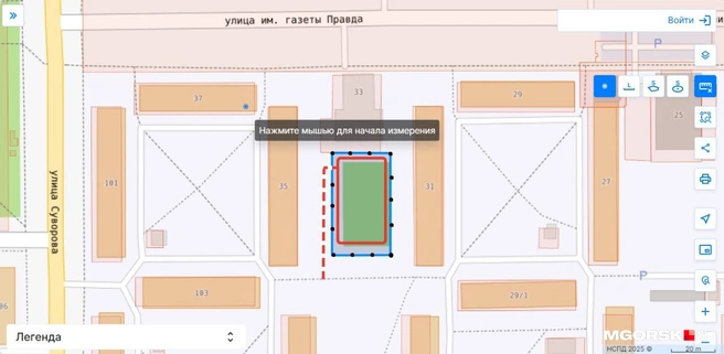 Жители готовят свой проект площадки, пока они готовят план расположения новой коробки | Источник: читатель MGORSK.RU