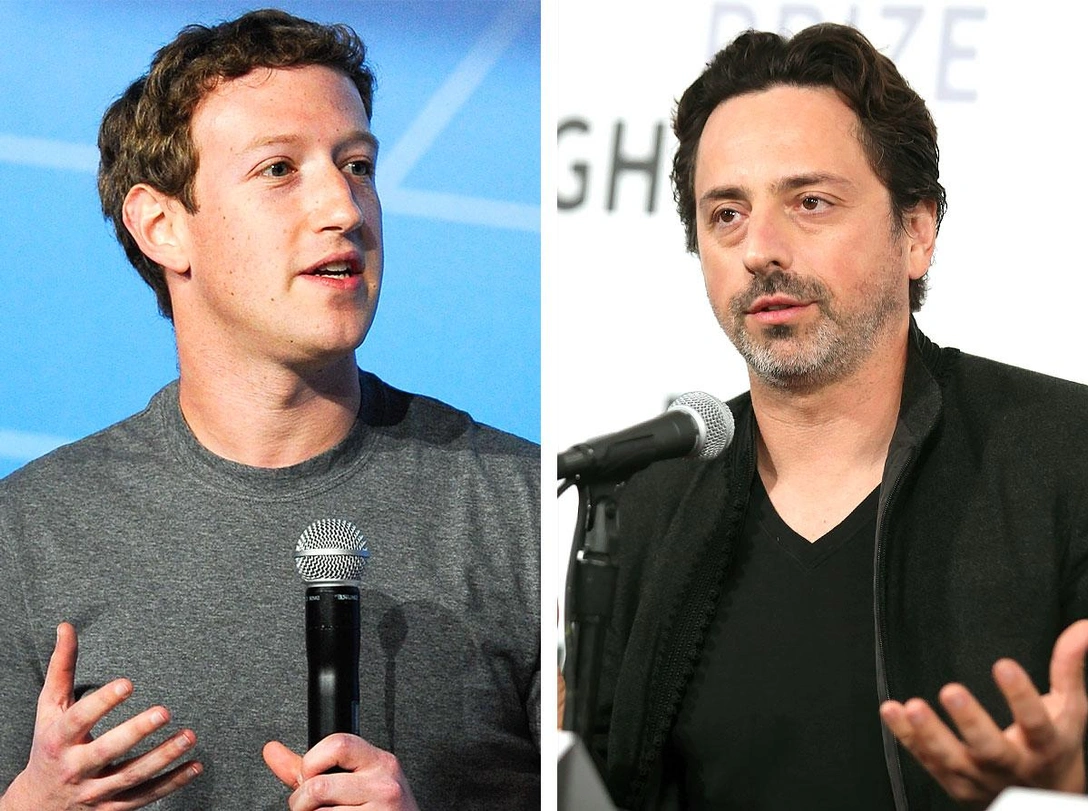 Марк Цукерберг, Сергей Брин | marieclaire.ru