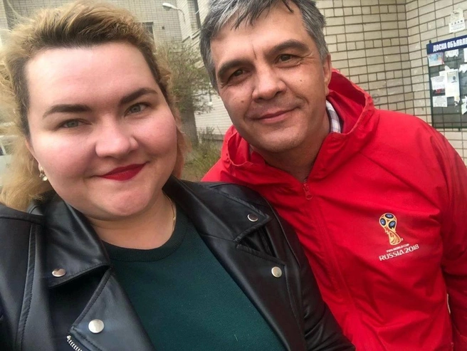 Екатерина Горская с бывшим министром образования Забайкалья Андреем Томских | Источник: Екатерина Горская