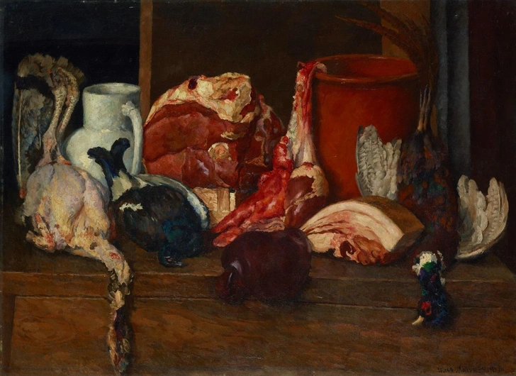 Илья Машков. «Снедь московская: Мясо, дичь», 1924, ГТГ. | Источник: Государственная Третьяковская Галерея