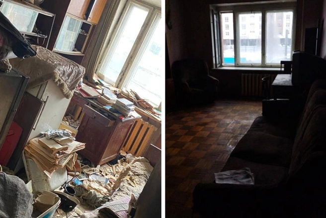 В некоторые комнаты из-за хлама невозможно зайти. Зато после клинеров помещение не узнать | Источник: предоставлено BeClean