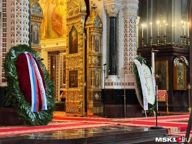 Прощание в храме Христа Спасителя | Источник: MSK1