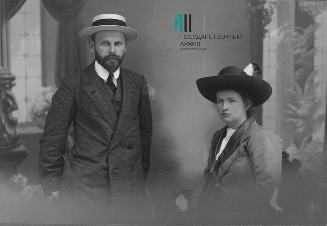 Валентин и Мария Вологдины, 1913 год | Источник: Госархив Пермского края