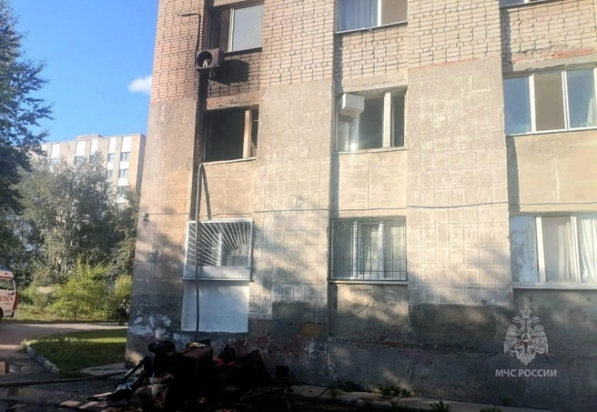 Пожар на площади 25 квадратных метров уже потушили | Источник: МЧС по Тюменской области