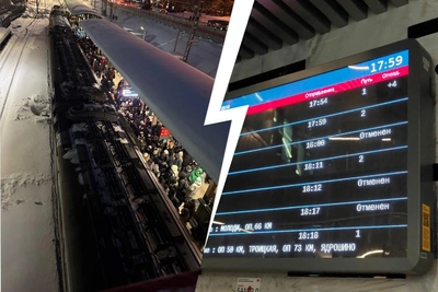 На МЦД-2 массово отменяют поезда, пассажиры в давке