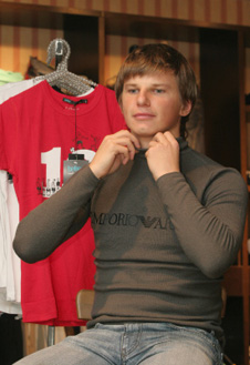 Андрей на презентации собственной линии одежды (апрель, 2008)