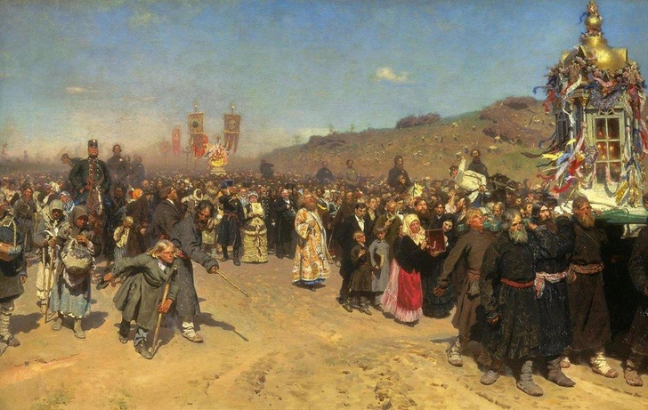 Илья Репин, «Крестный ход в Курской губернии» (1880–1883 гг.) | Источник: The History Collection via Legion Media