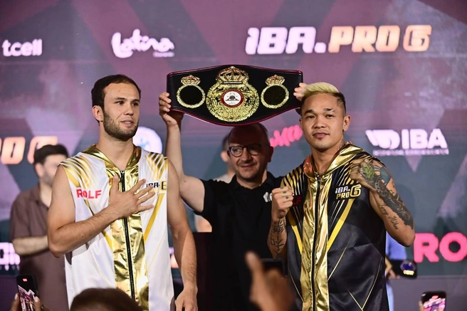 Баходур и Алберт перед боем | Источник: RCC Boxing