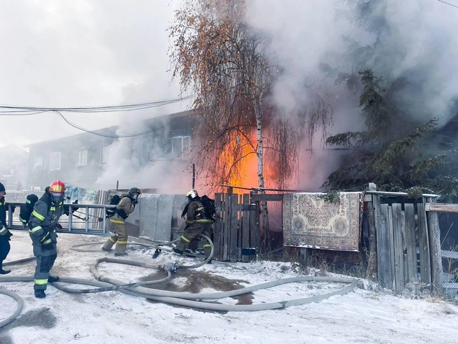 Пожар произошел днем 6 ноября | Источник: МЧС Якутии / T.me