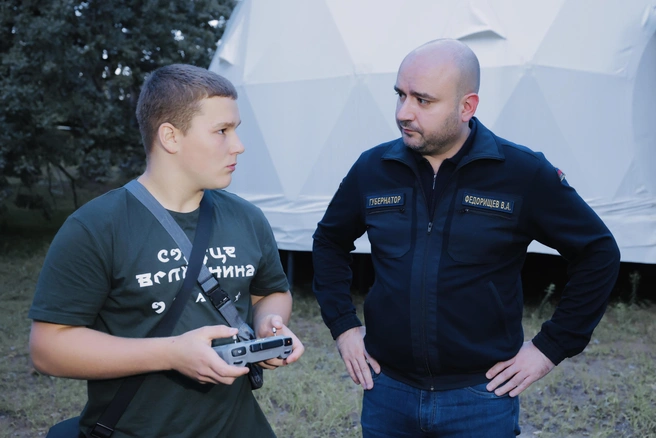 Ребята показали навыки управления БПЛА | Источник: Иван Макеев