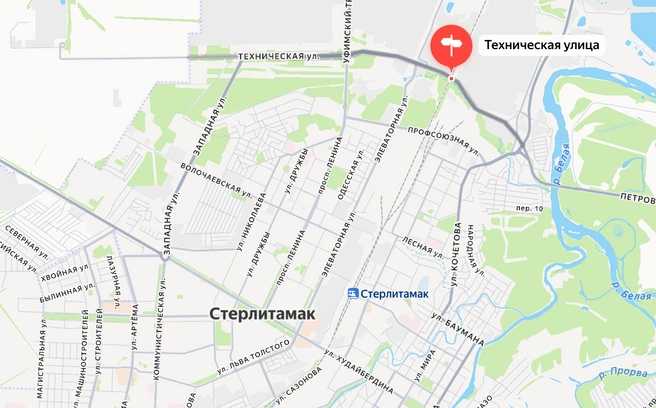 Проезд закрыт в выделенной точке | Источник: yandex.ru/maps