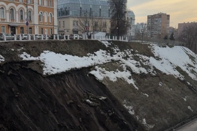 На Зеленском съезде в Нижнем Новгороде произошел повторный оползень
