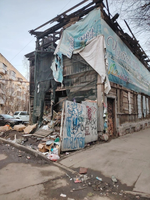 Так выглядит Саратов в центре города | Источник: Айбелив Айкенфлаев / Telegram