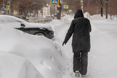 Снег в Томске достиг 112 см, что вдвое больше прошлогоднего