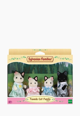 Набор игровой Sylvanian Families «Семья Чёрно-белых котов»