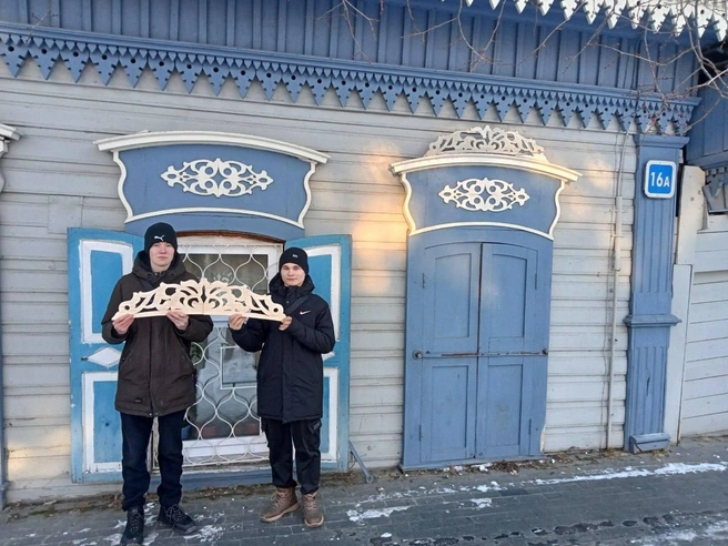 Деталь восстановили студенты техникума архитектуры и строительства | Источник: «Флигель в Иркутске» / T.me