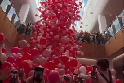 Уфимка сломала ногу во время акции с шарами