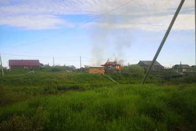 Пожар в нежилом доме в деревне Андег ликвидирован