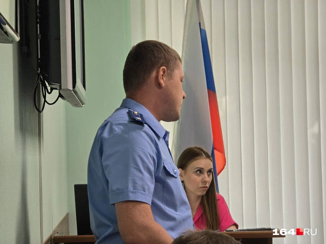 Прокурор Максим Кузовкин активно выступал на процессе | Источник: Семен Коротов-Майбах / 164.RU