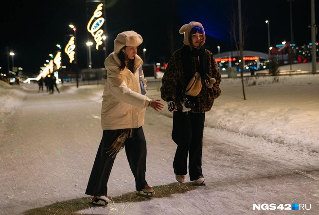 В ближайшие дни в Новокузнецке можно будет покататься на лыжах, но где-то для этого занятия будет слишком холодно | Источник: Максим Серков / NGS42.RU