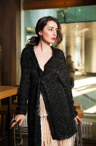 Платье и кардиган, все – Liu Jo