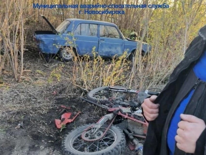 Автомобиль ВАЗ съехал в кусты | Источник: МАСС