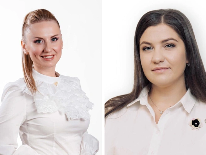 На фотографии слева — Елена Марченко, справа — Ольга Болотина. | Источник: dkz-nsk.ru