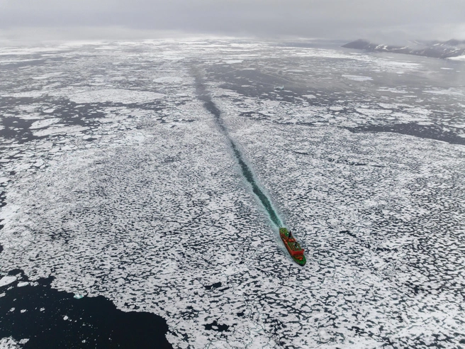 В фильме о Северном полюсе зрителей интересовала больше техническая сторона: сколько стоит такая поездка и каково это, идти на полюс на ледоколе | Источник: Vadim Makhorov / t.me