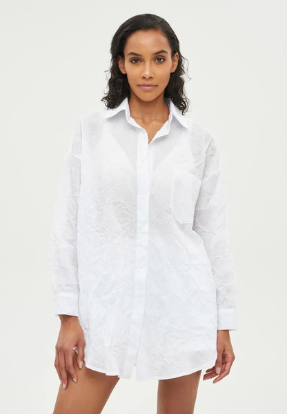 Белая «мятая» рубашка
