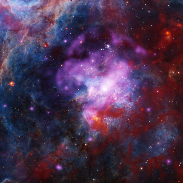 Астрономы присмотрелись к остатку сверхновой в туманности Тарантул