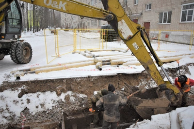 Ремонтные работы на тепловых сетях Костромы: 27 участков