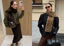 Меховые горжетки: как стилизовать самый модный аксессуар сезона
