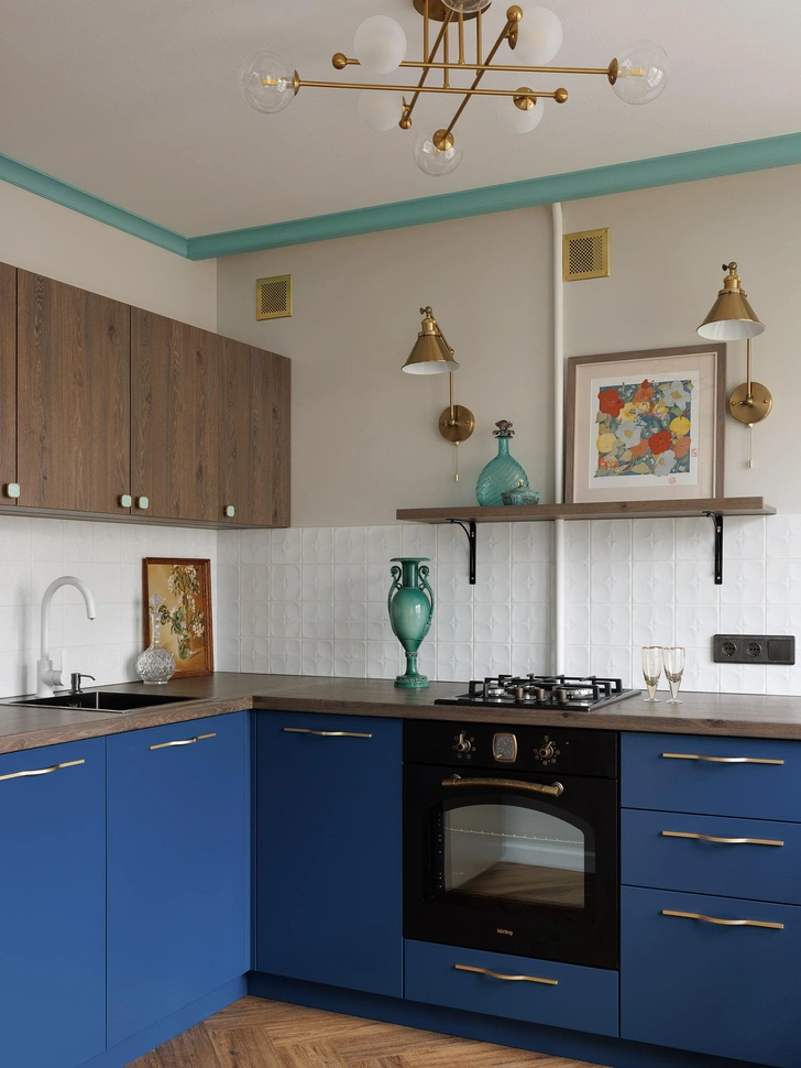 Винтаж и цвет: квартира 49 м&sup2; в Санкт-Петербурге под сдачу