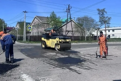 Ямочный ремонт в Сахалинской области: итоги недели