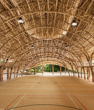 В Таиланде построили спортзал из бамбука