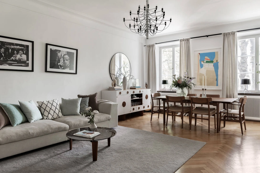 Светлая скандинавская квартира в самом центре Стокгольма | Источник: Nestor