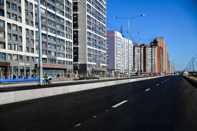 В Мурино открыли участок новой трассы до КАД. Под ней появится подземный переход к метро «Девяткино» | Источник: Админка Ленобласти
